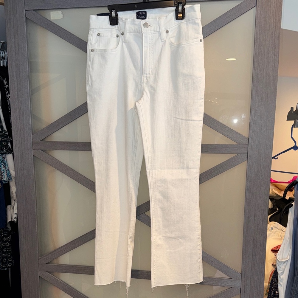 J. Crew Women's White Straight-Leg JeansNWT
